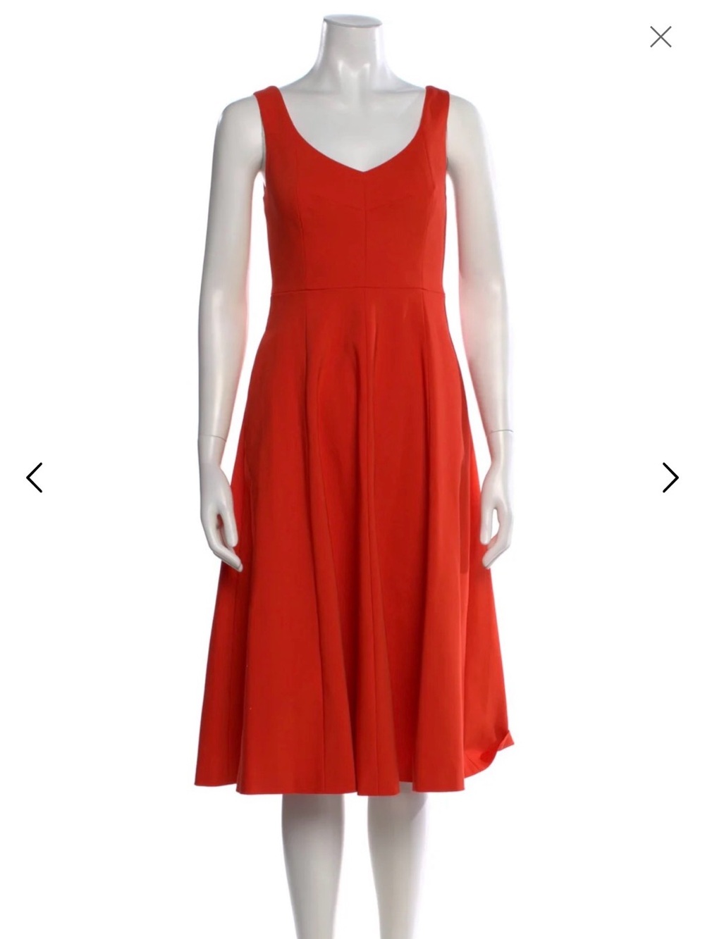 Kate Spade Red Sleeveless Fit-and-Flare Dress w pockets